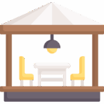 Taras idealny na poranną kawę